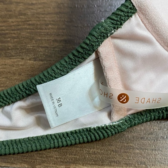 Shade & Shore Dark Green Swim Top - Picture 6 of 8